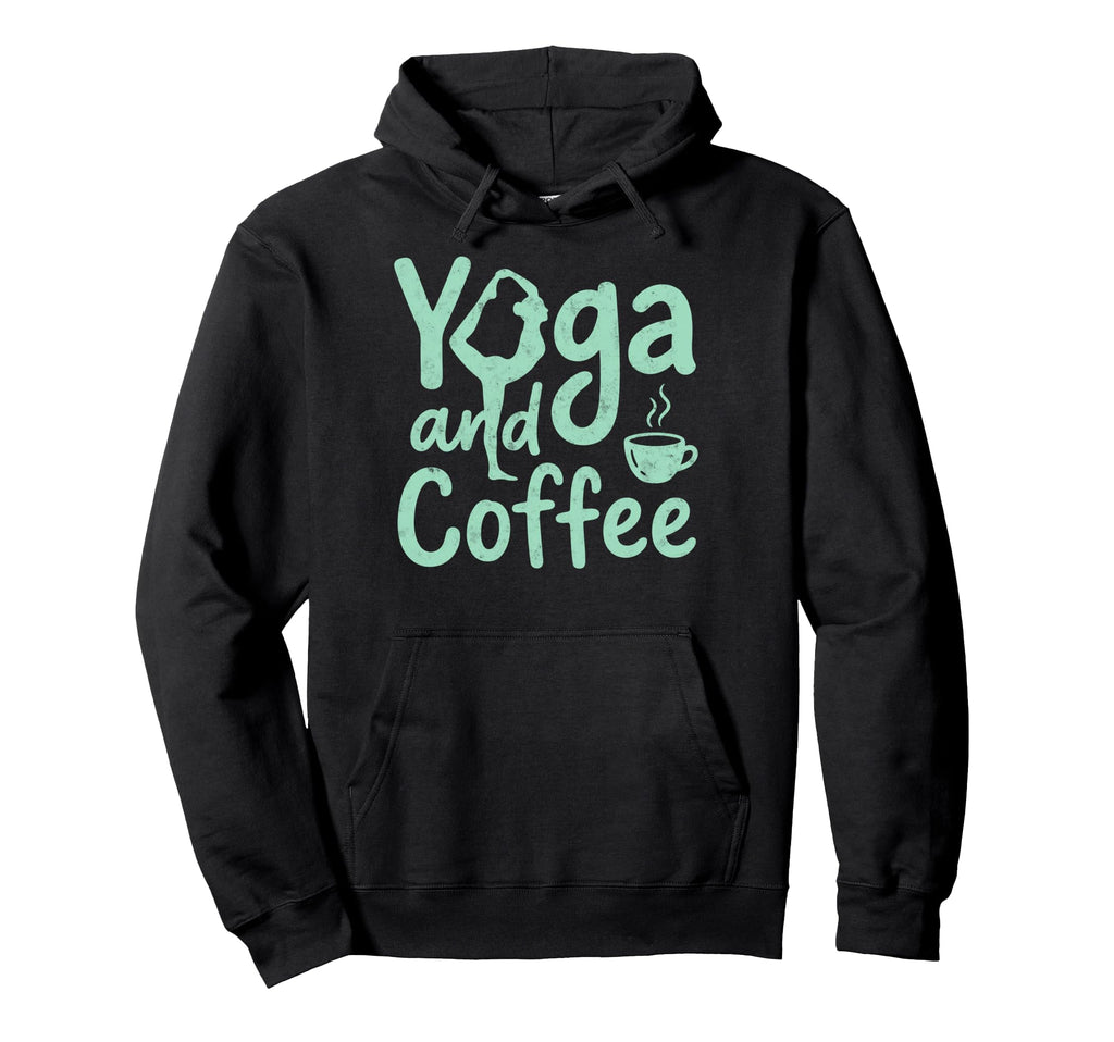 Coffee And Yoga Lover Meditation Zen Om Hoodie - Graphic Print for Adults - T-Shirt, Sweatshirt, Hoodie