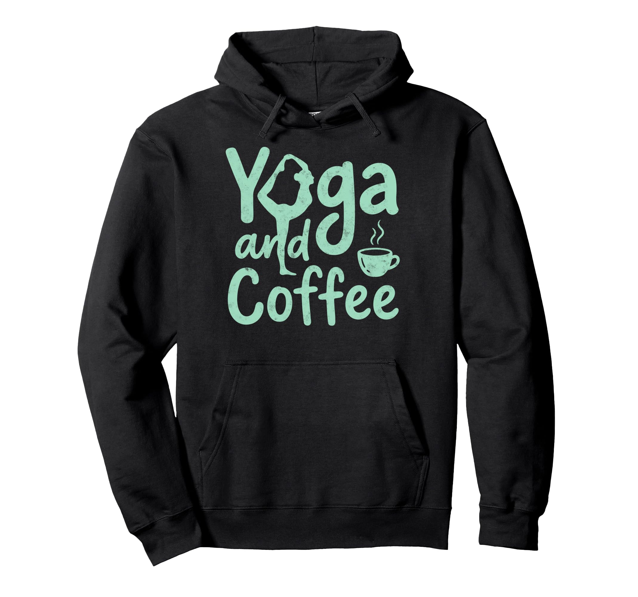 Coffee And Yoga Lover Meditation Zen Om Hoodie - Graphic Print for Adults - T-Shirt, Sweatshirt, Hoodie