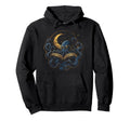 Octopus Crescent Moon Celestial Book Hoodie - Streetwear Style Unisex - T-Shirt, Sweatshirt, Hoodie