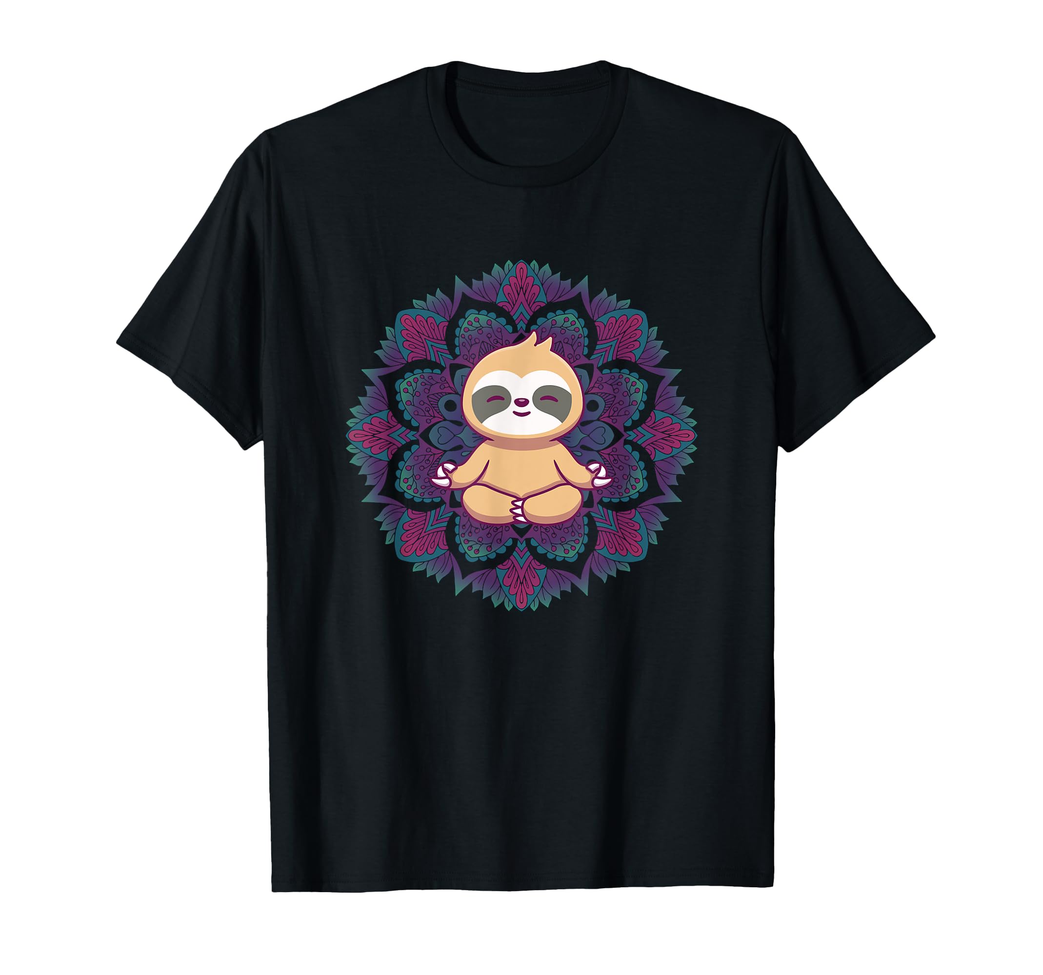 Yoga Sloth Om Meditation Mindfulness T-Shirt - Novelty Apparel Men Women - T-Shirt, Sweatshirt, Hoodie