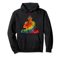 Meditating Buddha Rainbow Tie Dye Unique Hoodie - Graphic Print Men Women - T-Shirt, Sweatshirt, Hoodie