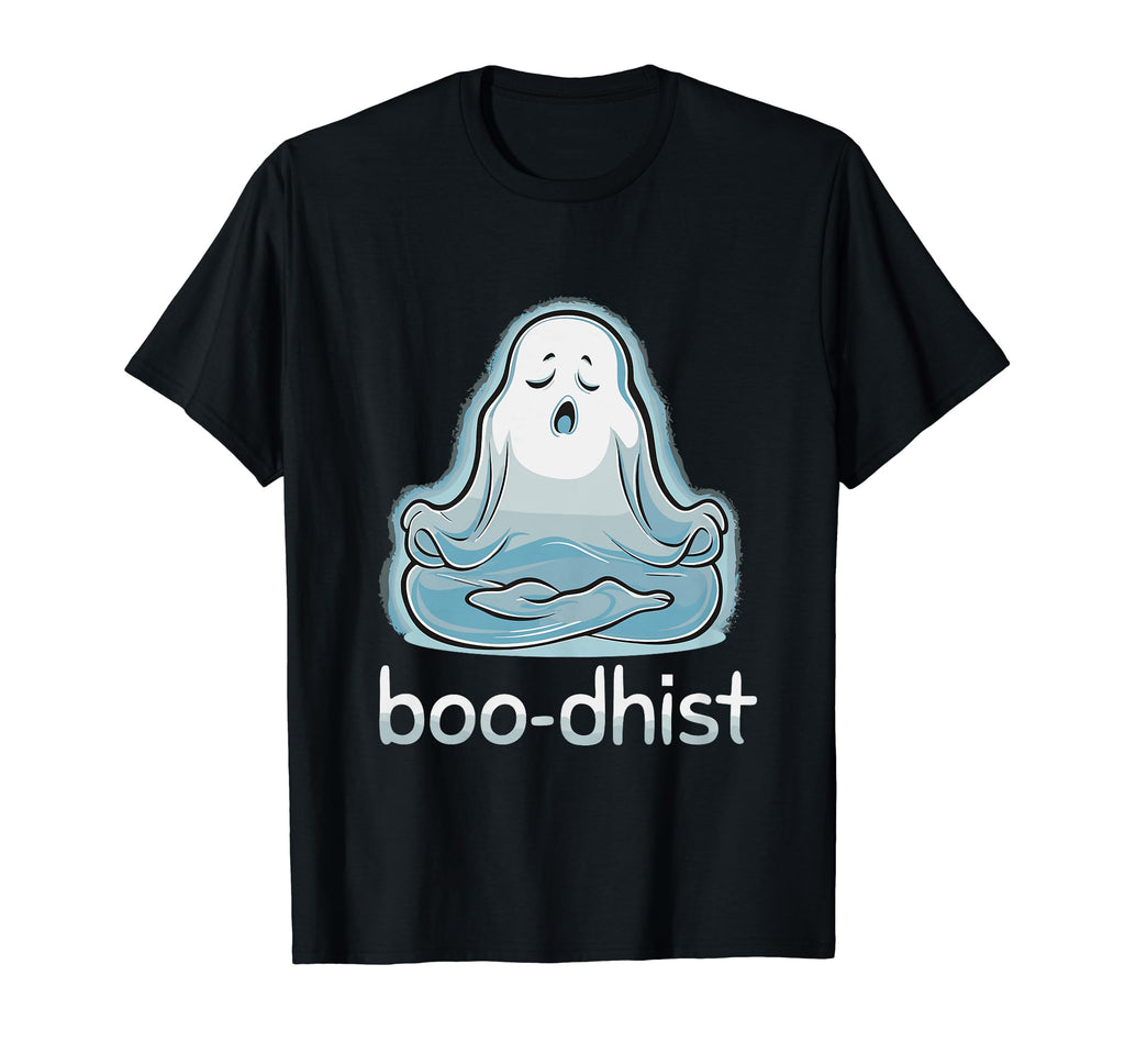 Ghost Monster Meditation Mindfulness T-Shirt - Minimalist Print Unisex - T-Shirt, Sweatshirt, Hoodie