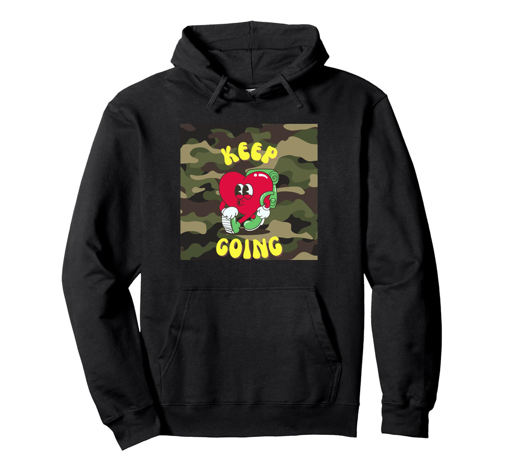 Keep Going Motivational Hoodie - Aesthetic Graphic Men Women - T-Shirt, Sweatshirt, Hoodie