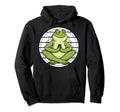 Meditating Frog Mindfulness Meditation Hoodie - Novelty Apparel Men Women - T-Shirt, Sweatshirt, Hoodie