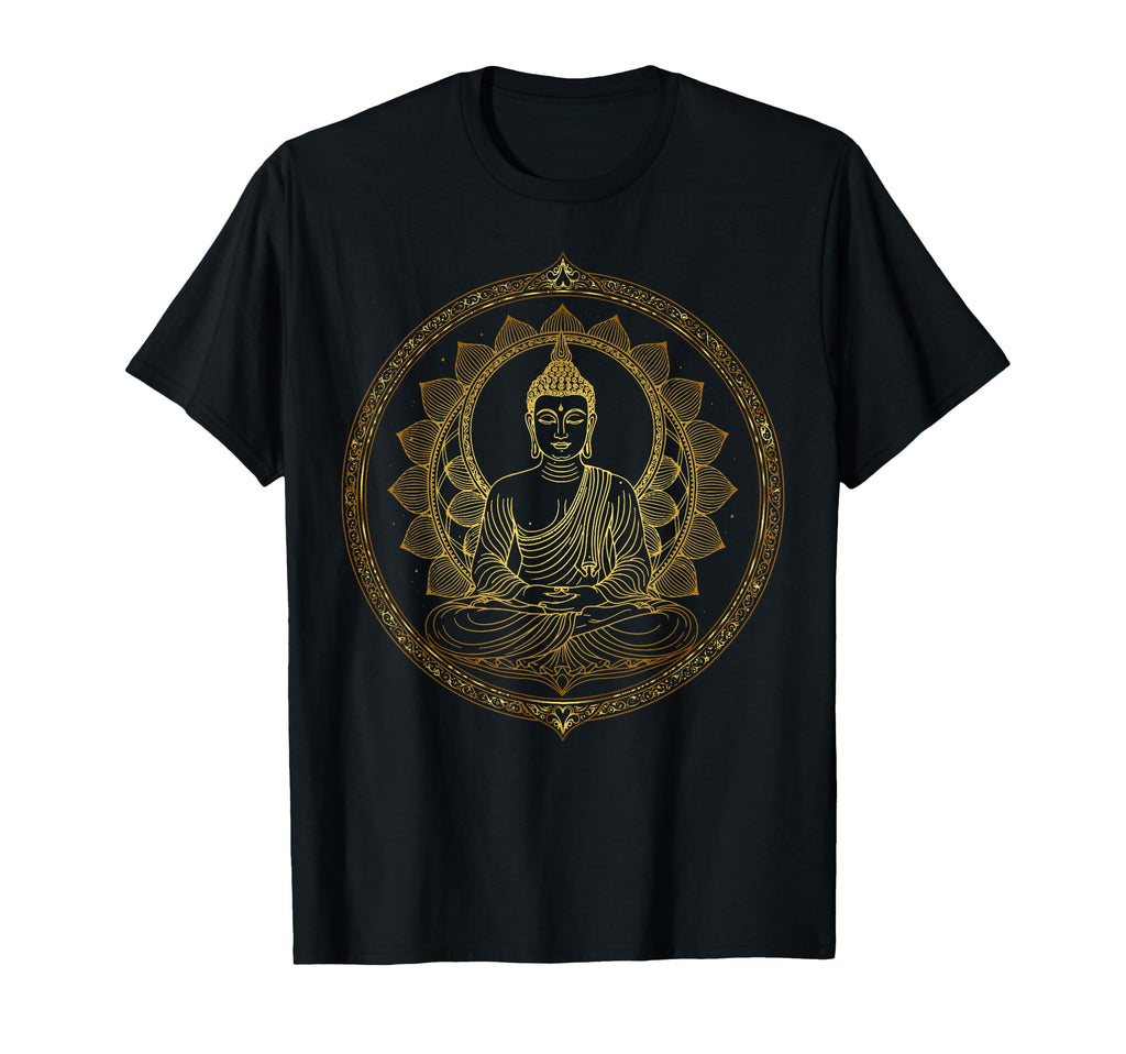 Spiritual Buddha Meditation Minimal Boho T-Shirt - Graphic Print Men Women - T-Shirt, Sweatshirt, Hoodie