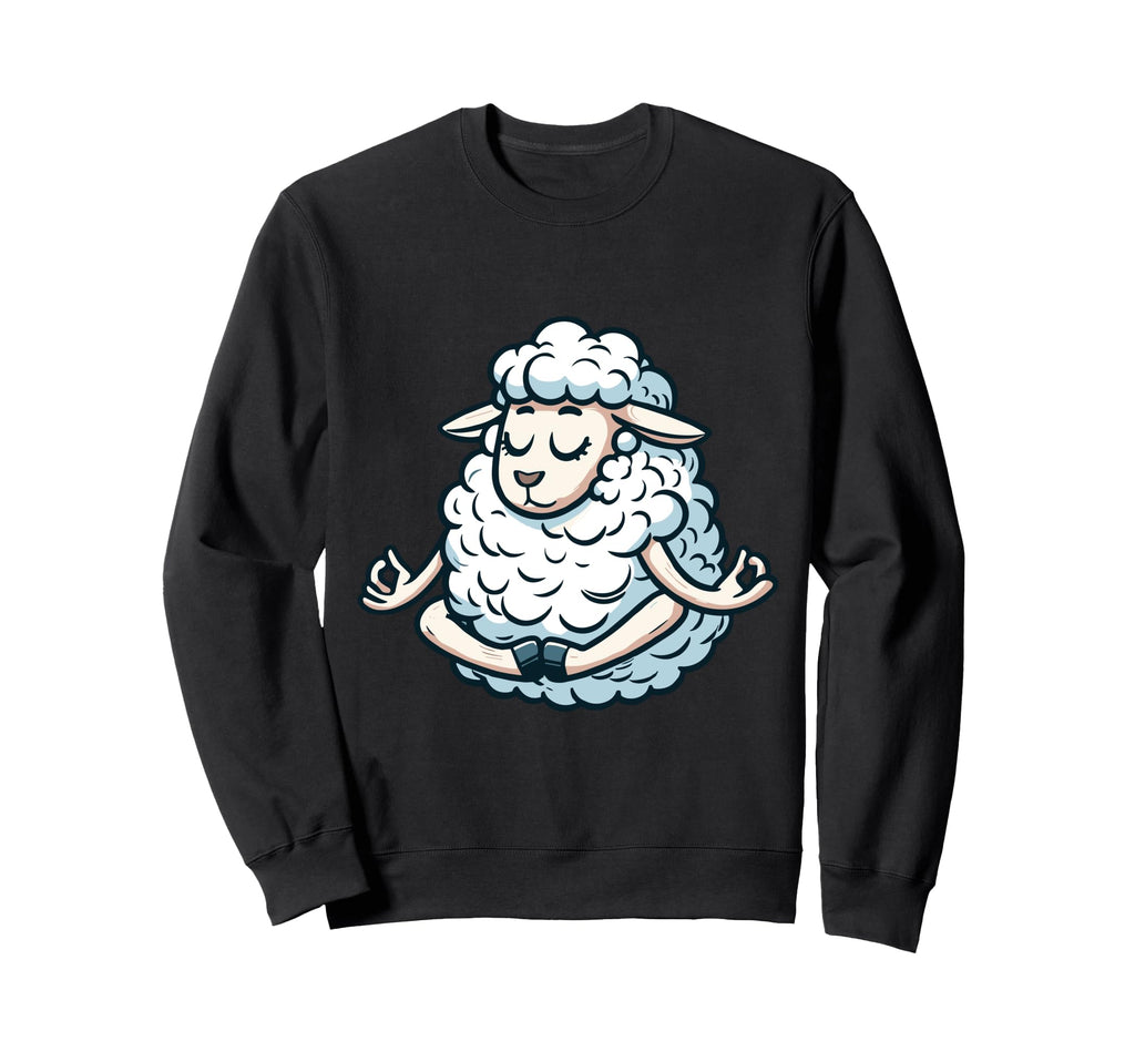 Meditation Sheep Yoga Pose Sweatshirt - Novelty Apparel for Adults - T-Shirt, Sweatshirt, Hoodie