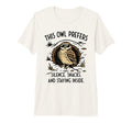 Burrow Mode Activated Cozy Introvert Owl T-Shirt - Minimalist Print Unisex - T-Shirt, Sweatshirt, Hoodie