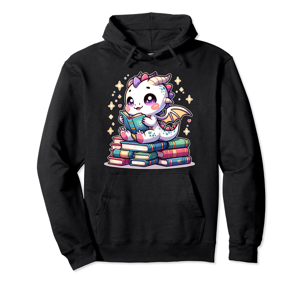 I Am Book Dragon Bookworm Reading Book Hoodie - Fun Novelty Design Unisex - T-Shirt, Sweatshirt, Hoodie