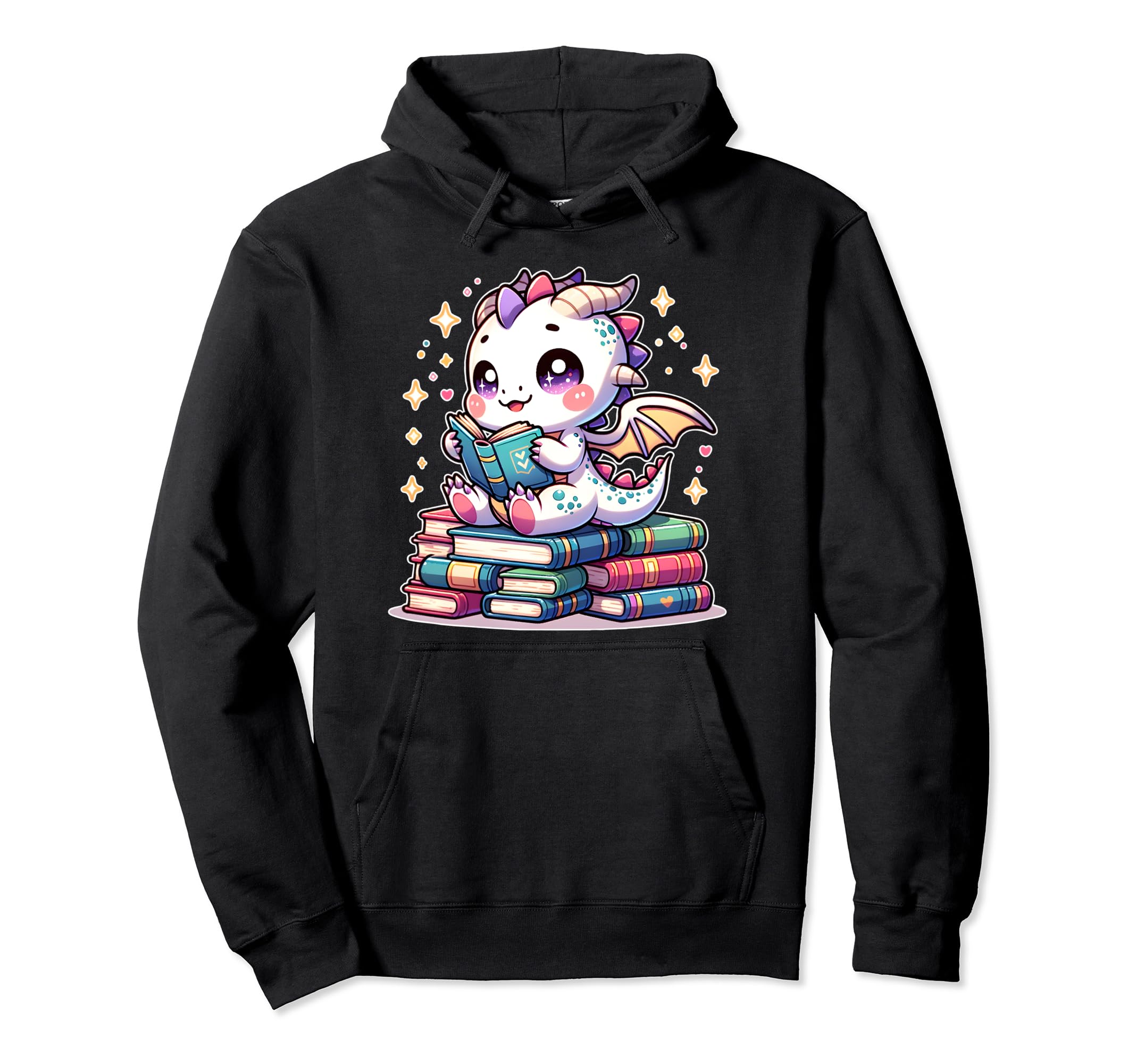I Am Book Dragon Bookworm Reading Book Hoodie - Fun Novelty Design Unisex - T-Shirt, Sweatshirt, Hoodie