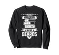 Best Book Nerds Have Beards Book Sweatshirt - Graphic Print for Adults - T-Shirt, Sweatshirt, Hoodie