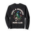 Feral Unhinged Moms Club Snail Frog Sweatshirt - Unique Graphic for Adults - T-Shirt, Sweatshirt, Hoodie