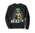 Funny Read It Frog Casual Sweatshirt - Casual Everyday Wear for Adults - T-Shirt, Sweatshirt, Hoodie