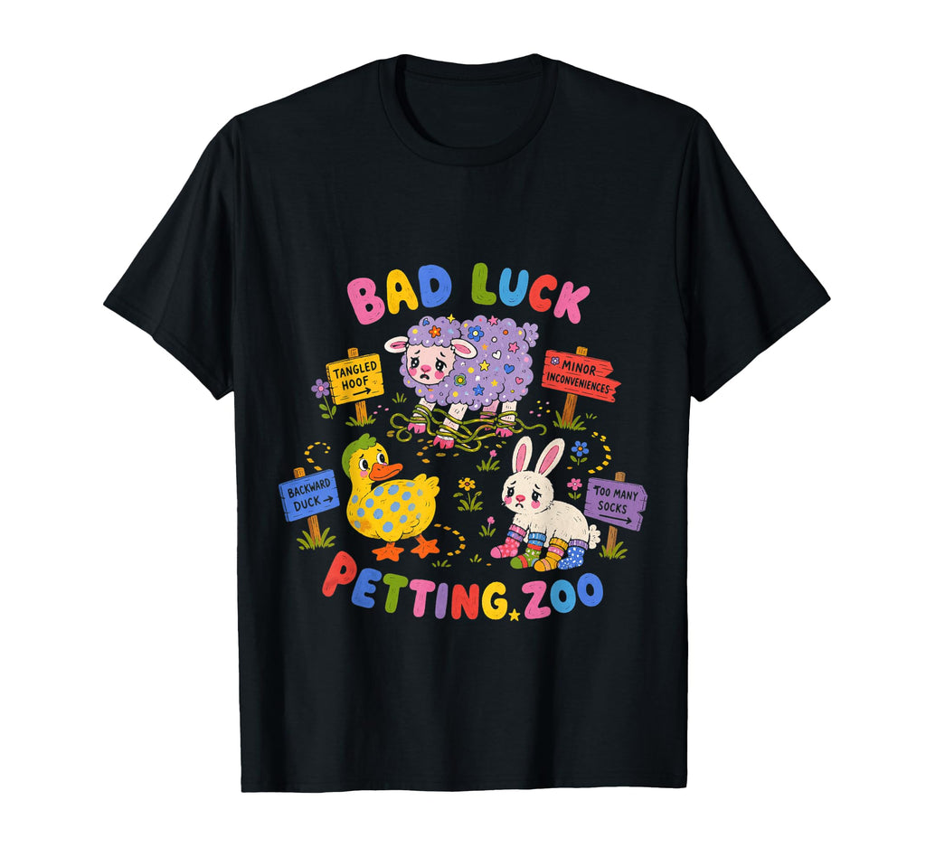Bad Luck Club Animals Funny Gen Z T-Shirt - Aesthetic Graphic Men Women - T-Shirt, Sweatshirt, Hoodie