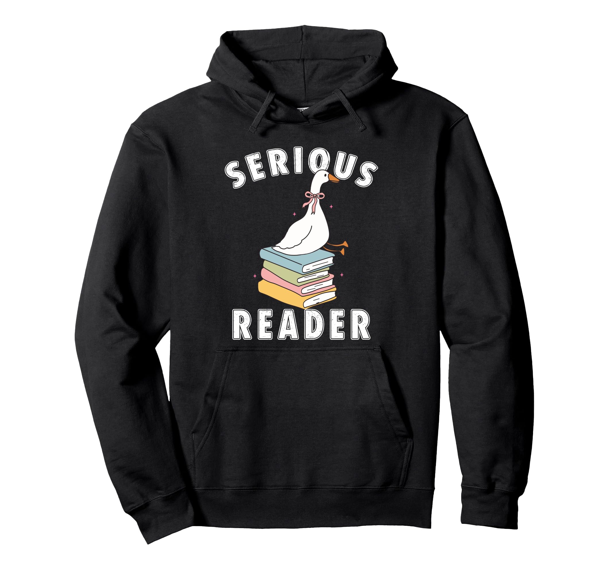 Bookish Club Silly Serious Book Reader Hoodie - Graphic Print Men Women - T-Shirt, Sweatshirt, Hoodie