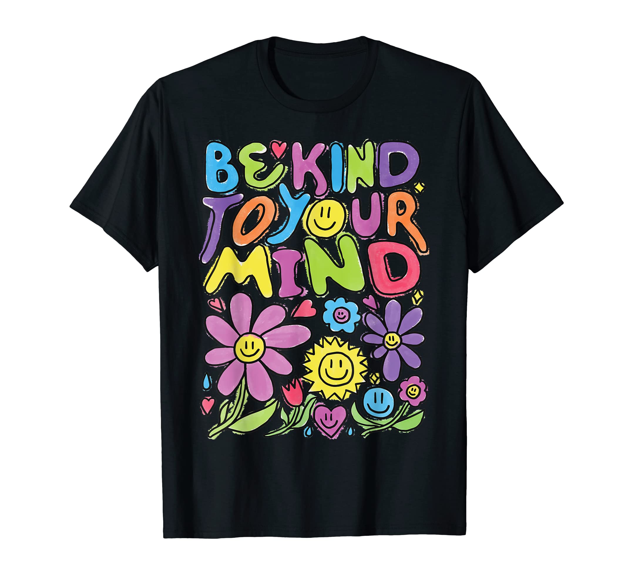 Be Kind To Your Mind Positive 90S T-Shirt - Unique Graphic for Adults - T-Shirt, Sweatshirt, Hoodie