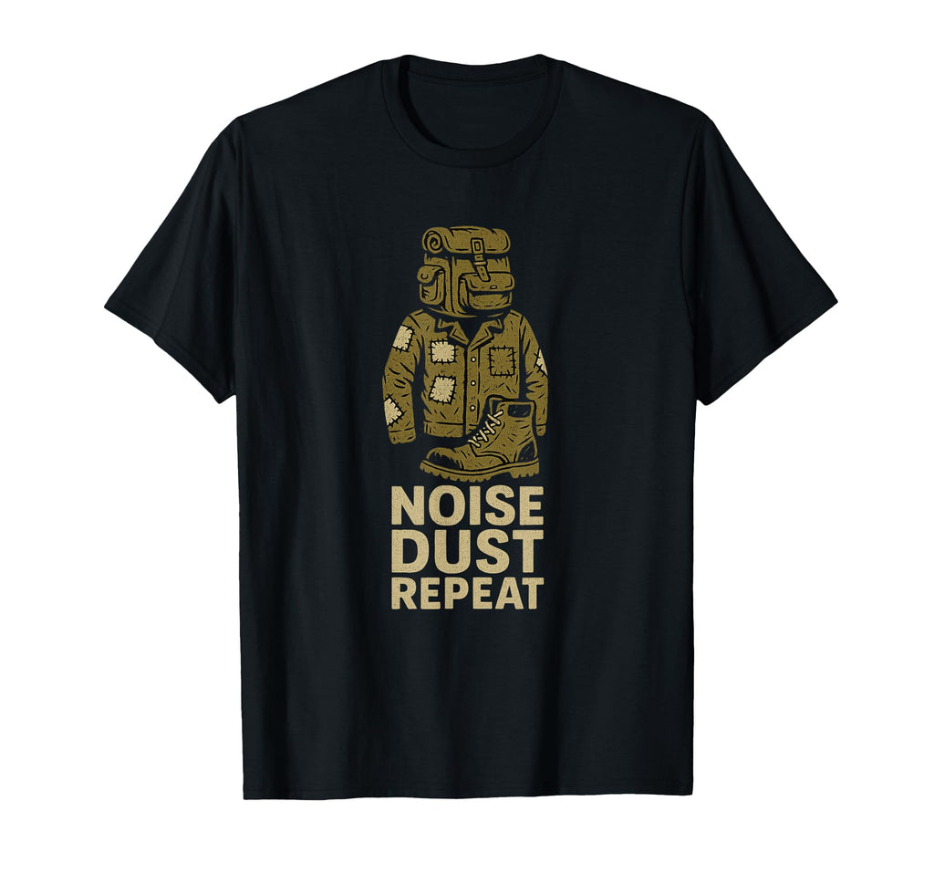 Noise Dust Repeat T-Shirt - Casual Everyday Wear Unisex - T-Shirt, Sweatshirt, Hoodie