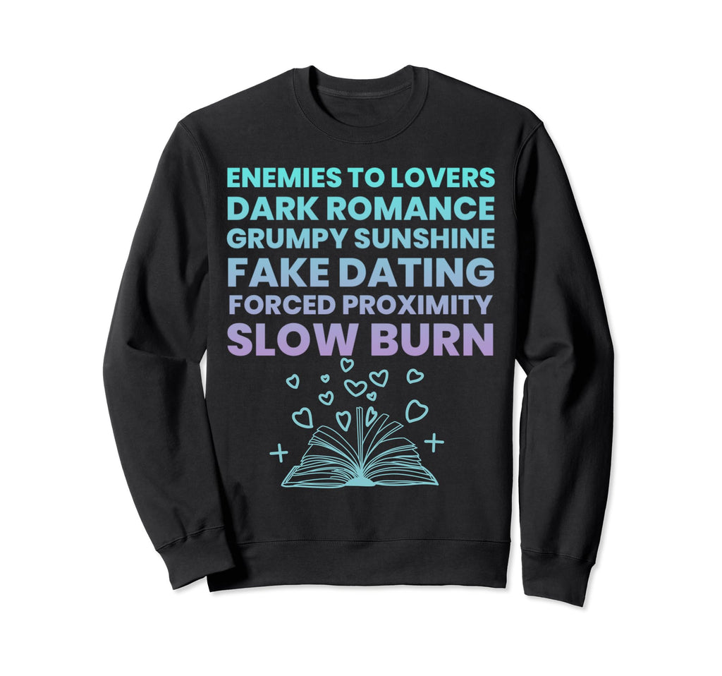 Bibliophile Romance Book Genre Sweatshirt - Casual Everyday Wear Unisex - T-Shirt, Sweatshirt, Hoodie