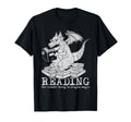 Magical Dragon Reading Books Fantasy T-Shirt - Fun Novelty Design Unisex - T-Shirt, Sweatshirt, Hoodie