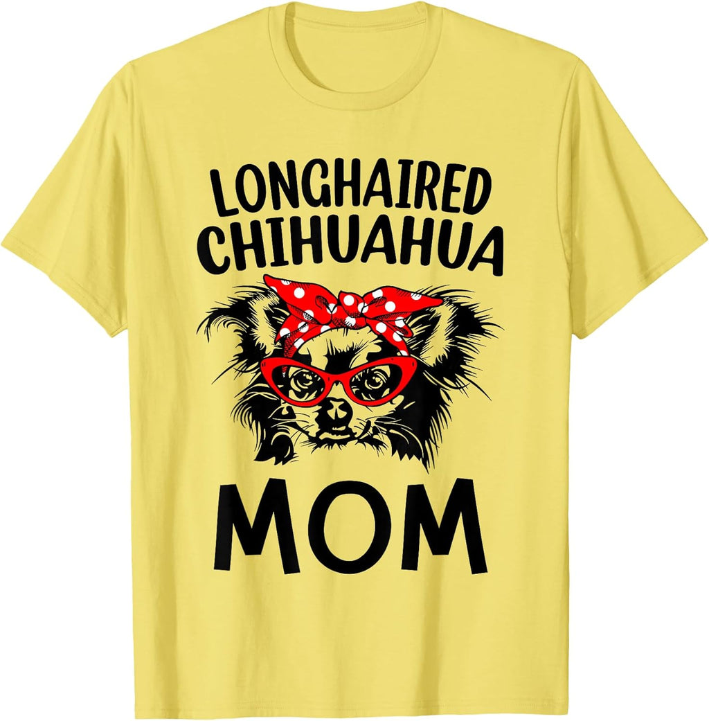 Longhaired Chihuahua Dog Mom Grandma Mothers Day Unisex T-shirt, Sweatshirt, Hoodie, Long Sleeve Tee - T-Shirt, Sweatshirt, Hoodie