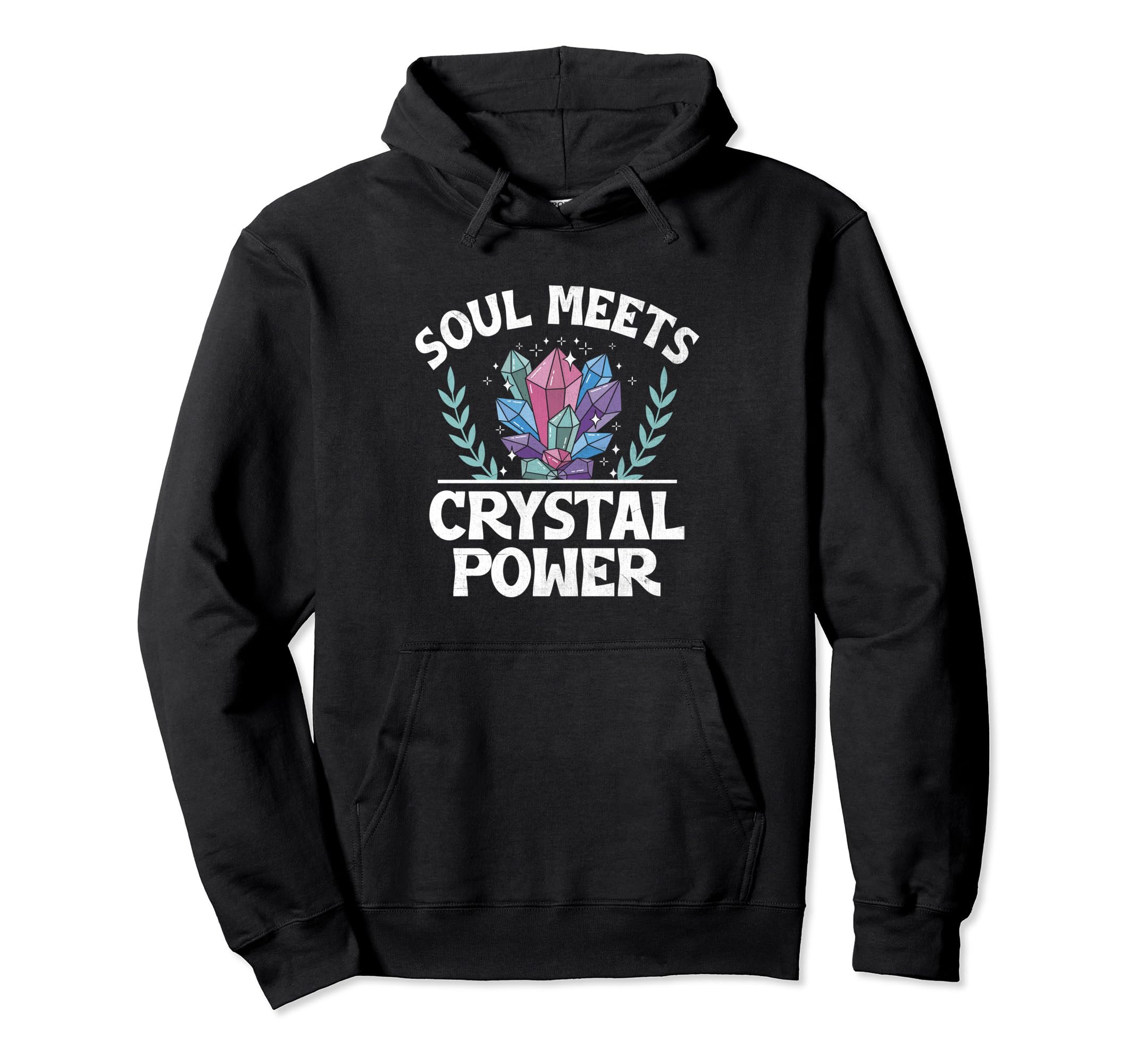 Spiritual Crystal Stones Healing Hoodie - Streetwear Style Unisex - T-Shirt, Sweatshirt, Hoodie