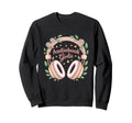 Audiobook Girlie Headphones Book Sweatshirt - Minimalist Print Men Women - T-Shirt, Sweatshirt, Hoodie