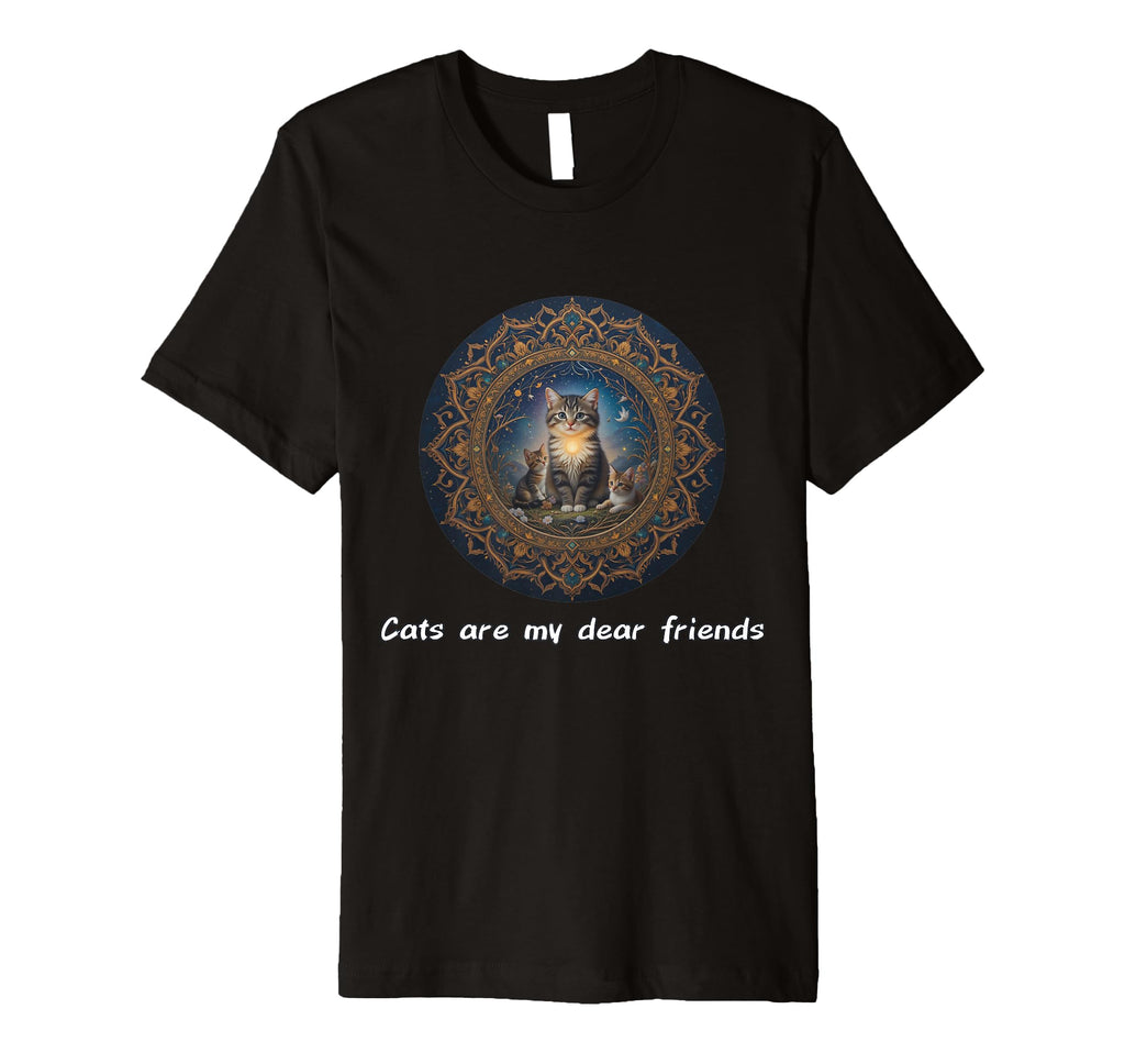 Cats Are My Best Friends Sacred Animals T-Shirt - Minimalist Print Unisex - T-Shirt, Sweatshirt, Hoodie