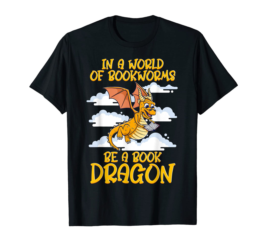 World Bookworms Be Bookdragon Book T-Shirt - Aesthetic Graphic Men Women - T-Shirt, Sweatshirt, Hoodie