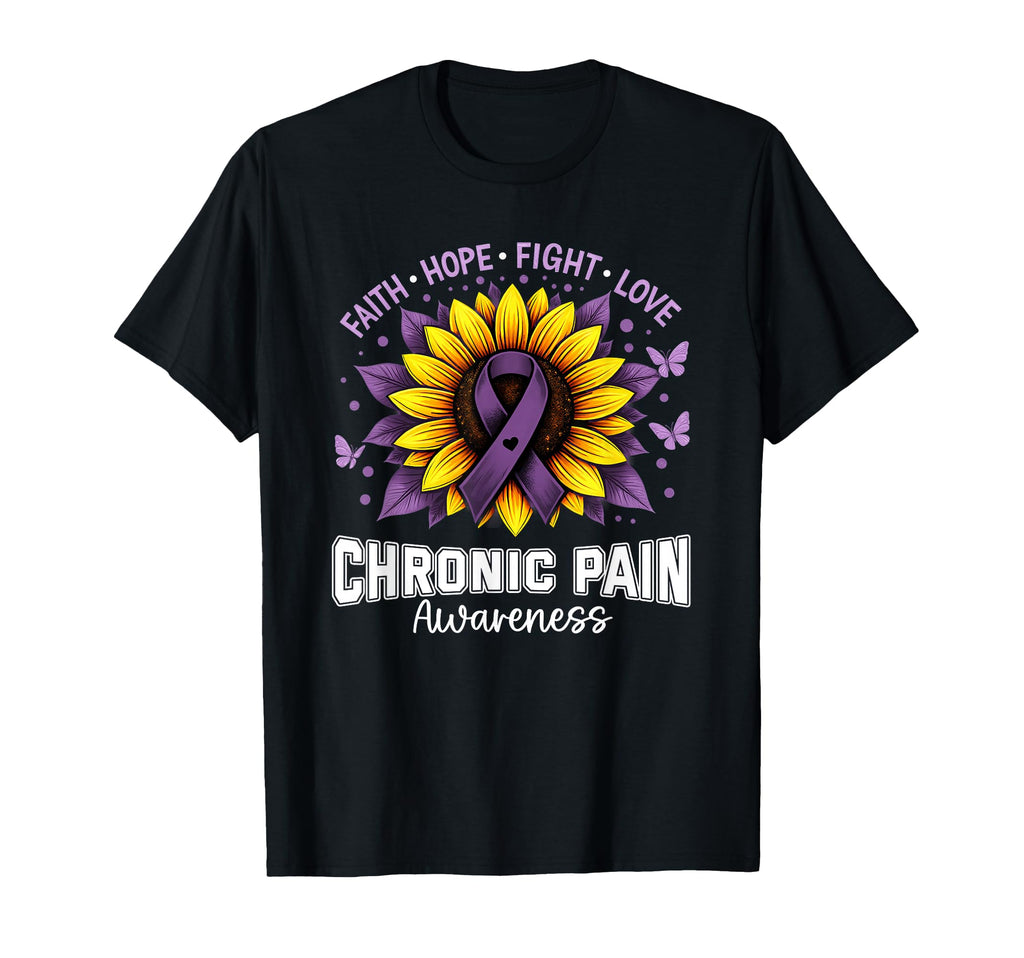 Christian Sunflower Chronic Pain T-Shirt - Trendy Graphic for Adults - T-Shirt, Sweatshirt, Hoodie