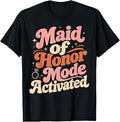 Maid of Honor Groovy Funny Bridal Party Wedding Bachelorette T-Shirt Unisex T-shirt, Sweatshirt, Hoodie, Long Sleeve Tee - T-Shirt, Sweatshirt, Hoodie