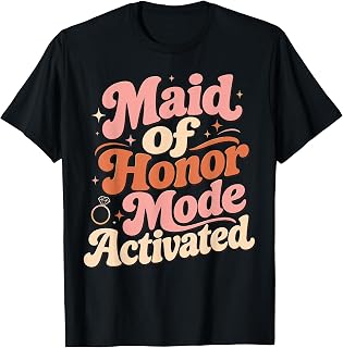 Maid of Honor Groovy Funny Bridal Party Wedding Bachelorette T-Shirt Unisex T-shirt, Sweatshirt, Hoodie, Long Sleeve Tee - T-Shirt, Sweatshirt, Hoodie