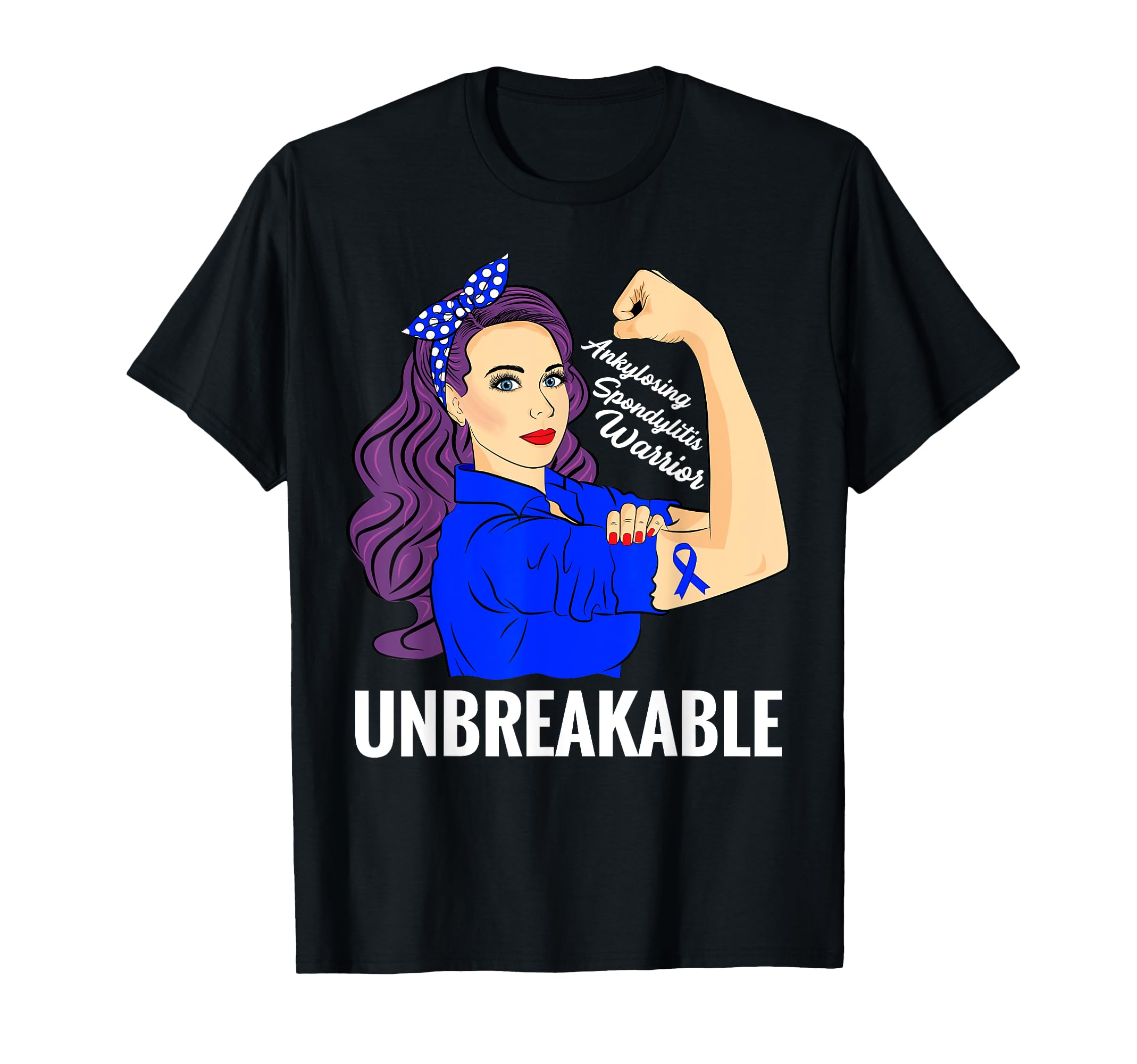 Ankylosing Spondylitis Warrior T-Shirt - Fun Novelty Design Men Women - T-Shirt, Sweatshirt, Hoodie