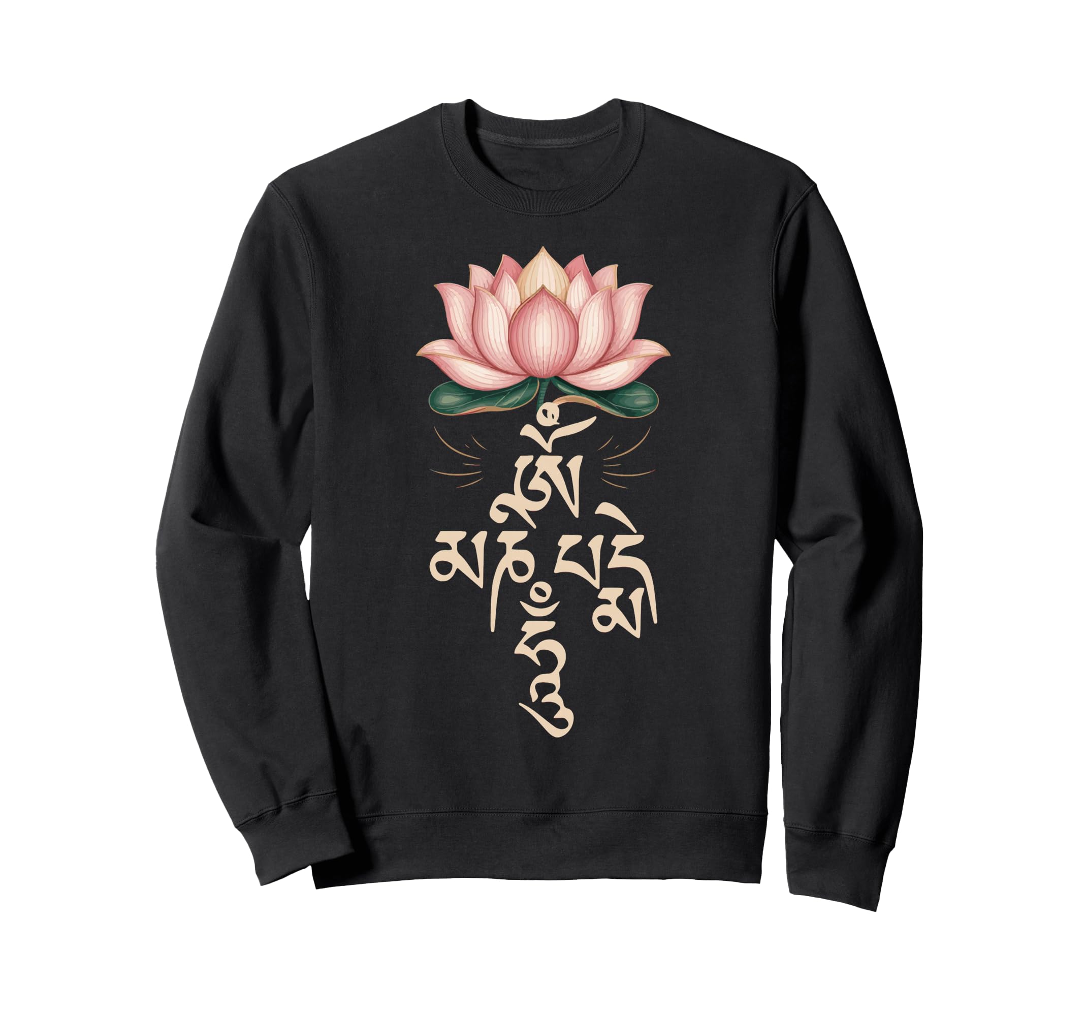 Om Mani Padme Hum Meditation Mantra Sweatshirt - Trendy Graphic for Adults - T-Shirt, Sweatshirt, Hoodie