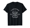 I Closed My Book To Be Here Floral Book T-Shirt - Graphic Print Unisex - T-Shirt, Sweatshirt, Hoodie