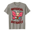 Groovy Anti Social Butterfly Ironic T-Shirt - Novelty Apparel for Adults - T-Shirt, Sweatshirt, Hoodie