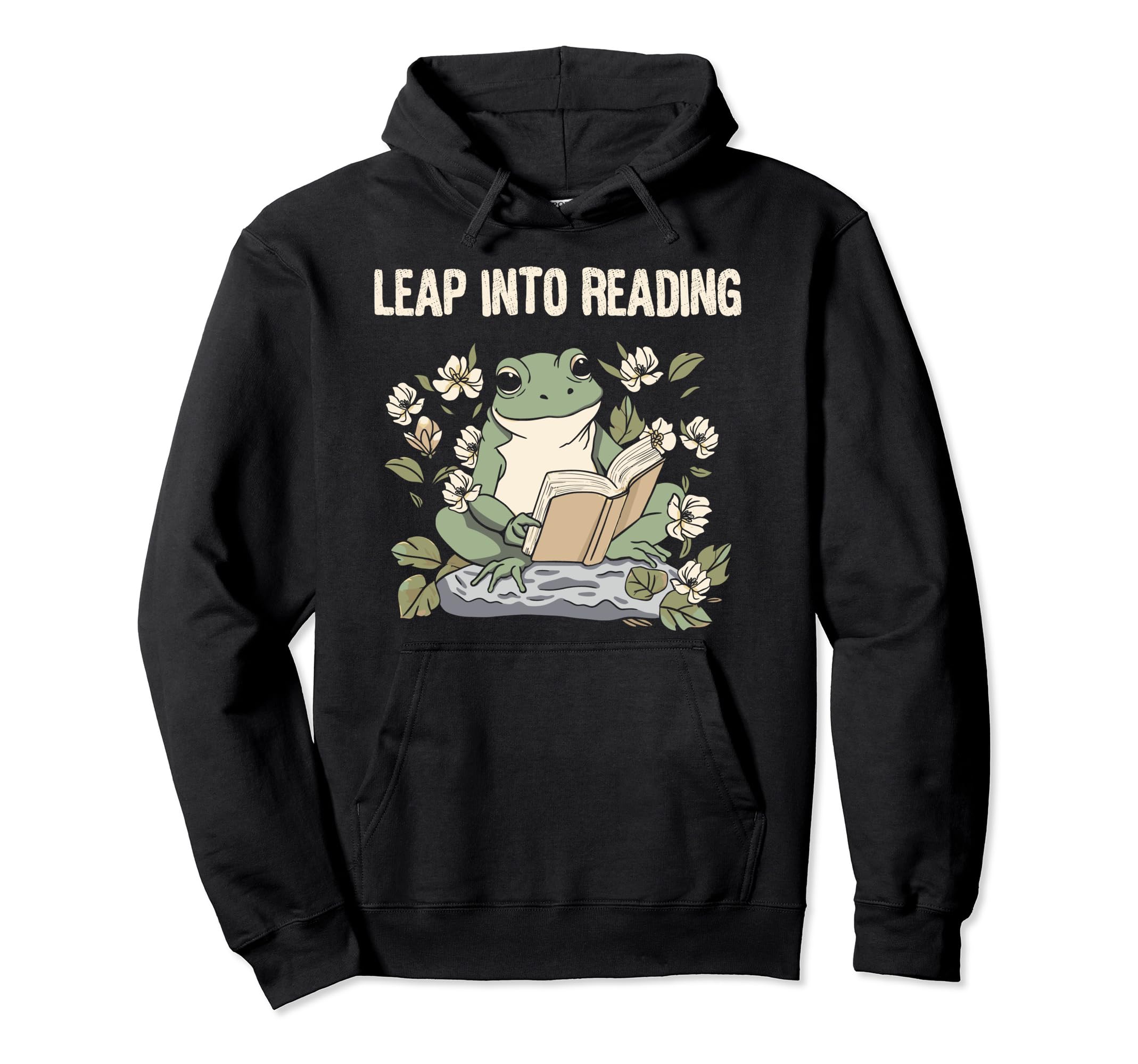 Leap Into Reading Book Lover Bookish Hoodie - Trendy Graphic Unisex - T-Shirt, Sweatshirt, Hoodie
