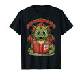 Reading Dragon Illustration Fantasy T-Shirt - Novelty Apparel for Adults - T-Shirt, Sweatshirt, Hoodie