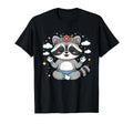 Yoga Raccoon Lotus Pose Mandala T-Shirt - Minimalist Print Unisex - T-Shirt, Sweatshirt, Hoodie