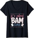 Women's Coquette Funny Mahjong It's About Bamn Time Outfit V-Neck T-Shirt Unisex T-shirt, Sweatshirt, Hoodie, Long Sleeve Tee - T-Shirt, Sweatshirt, Hoodie