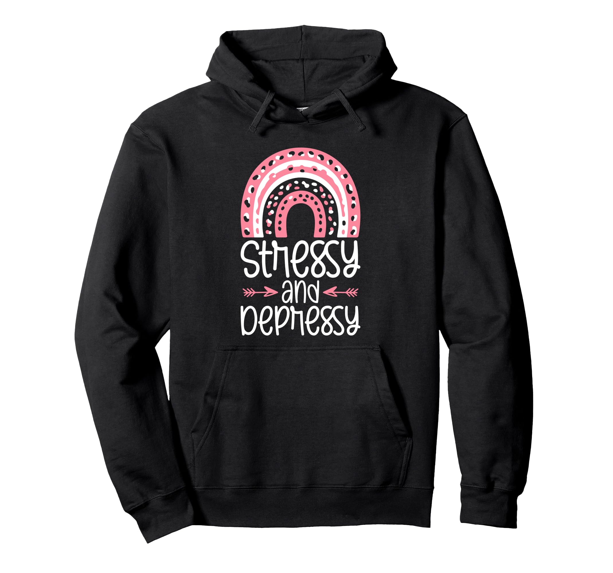 Stressy And Depressy Funny Self Hoodie - Aesthetic Graphic Men Women - T-Shirt, Sweatshirt, Hoodie