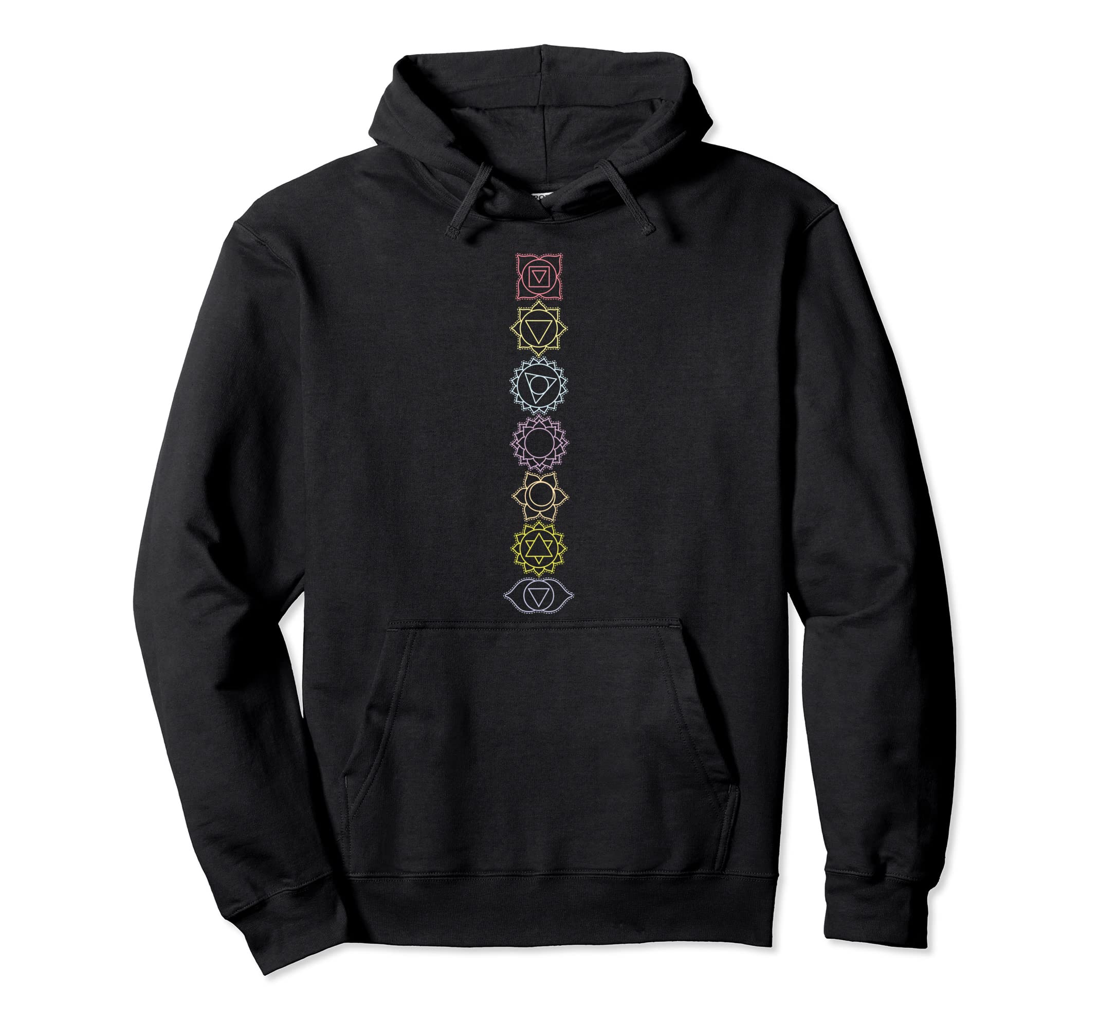 Seven Chakras Spiritual Hoodie - Casual Everyday Wear for Adults - T-Shirt, Sweatshirt, Hoodie