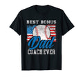 Best Bonus Dad Coach Ever Patriotic T-Shirt - Graphic Print for Adults - T-Shirt, Sweatshirt, Hoodie