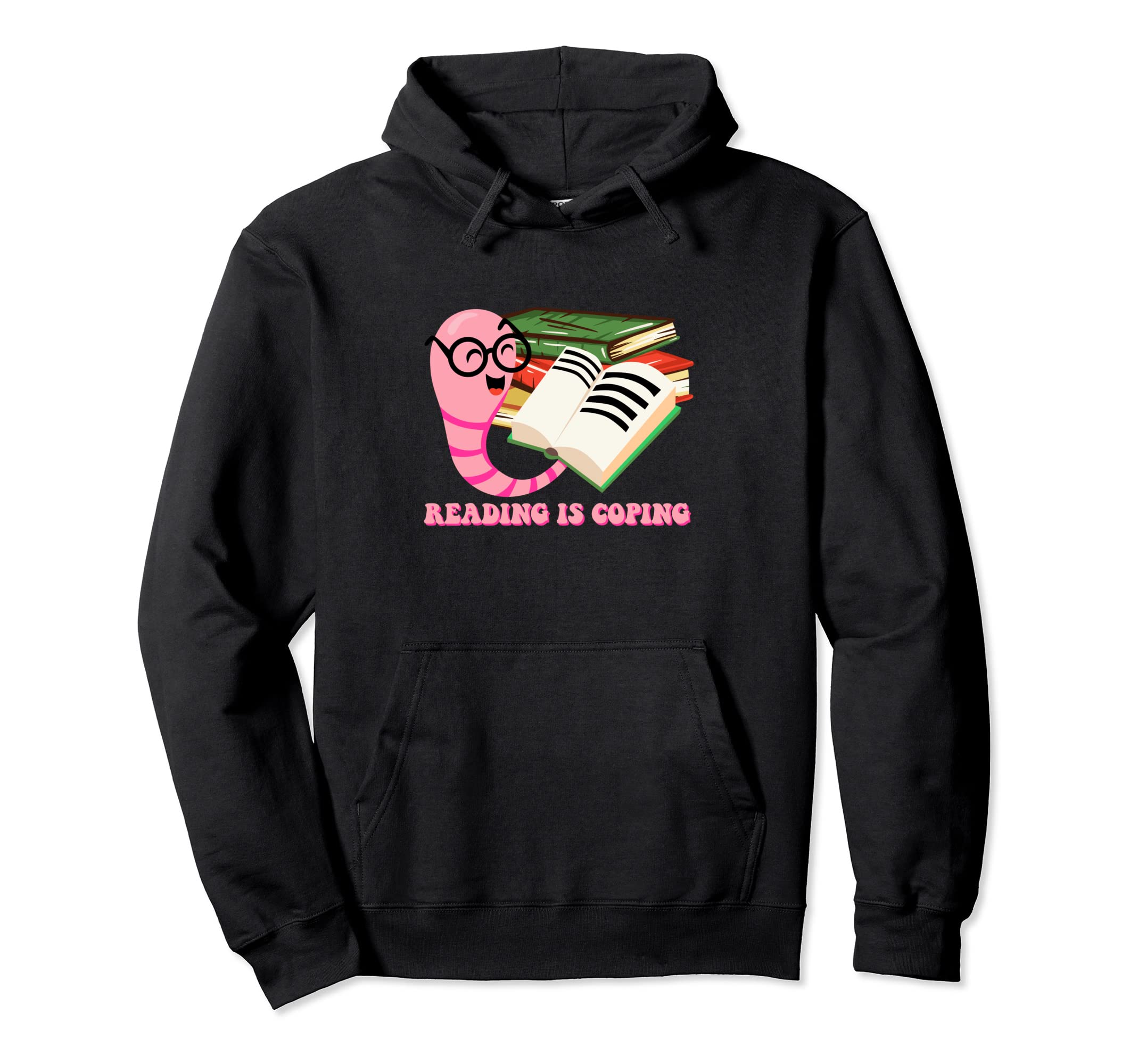 Reading Is Coping Introvert Bookworm Hoodie - Graphic Print Unisex - T-Shirt, Sweatshirt, Hoodie