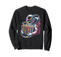 Space Reader Discovering Colorful Sweatshirt - Custom Art Print for Adults - T-Shirt, Sweatshirt, Hoodie