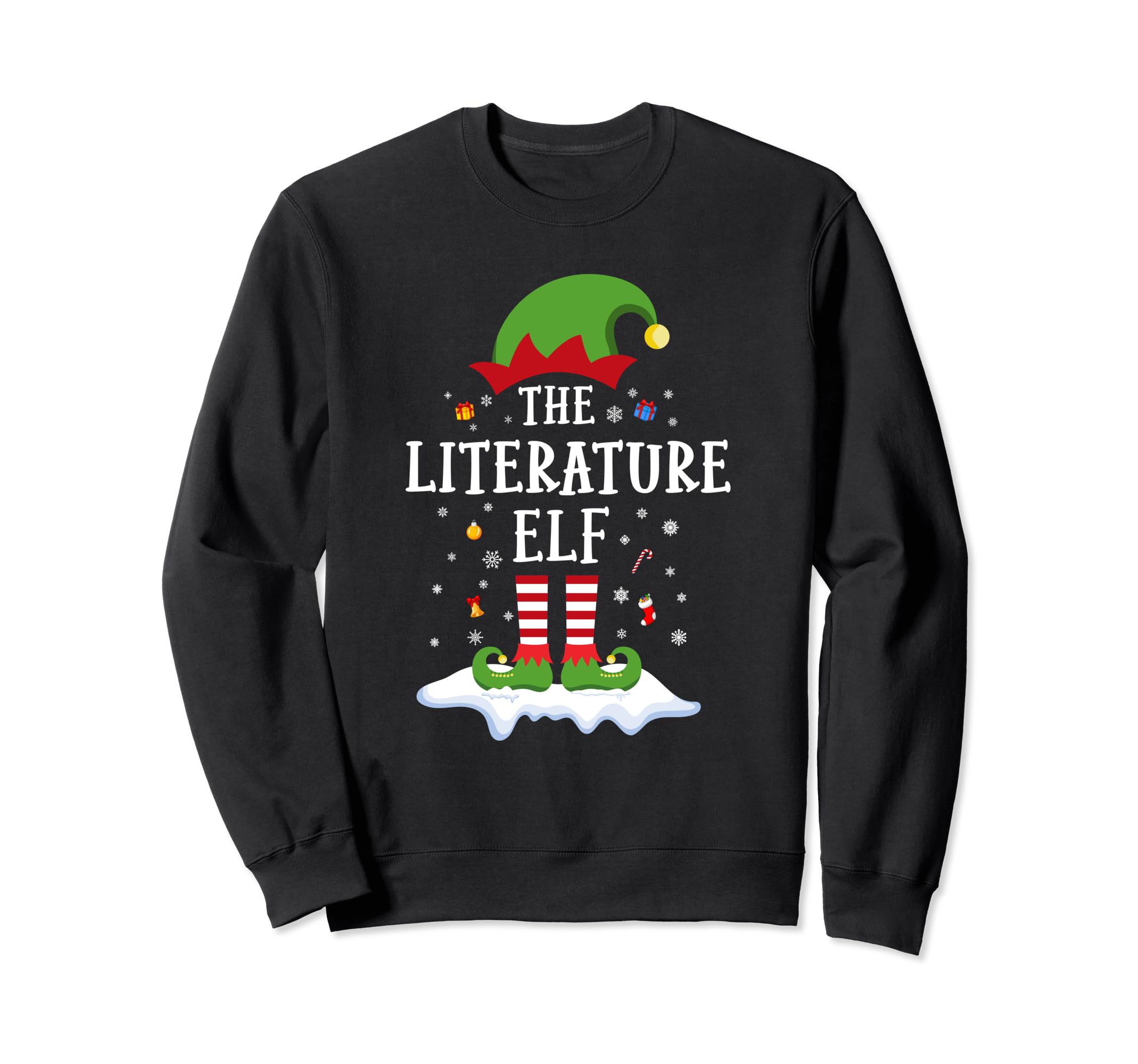 Literature Elf Funny Matching Sweatshirt - Aesthetic Graphic Men Women - T-Shirt, Sweatshirt, Hoodie