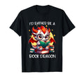 Id Rather Be Book Dragon Reading Lover T-Shirt - Graphic Print Unisex - T-Shirt, Sweatshirt, Hoodie