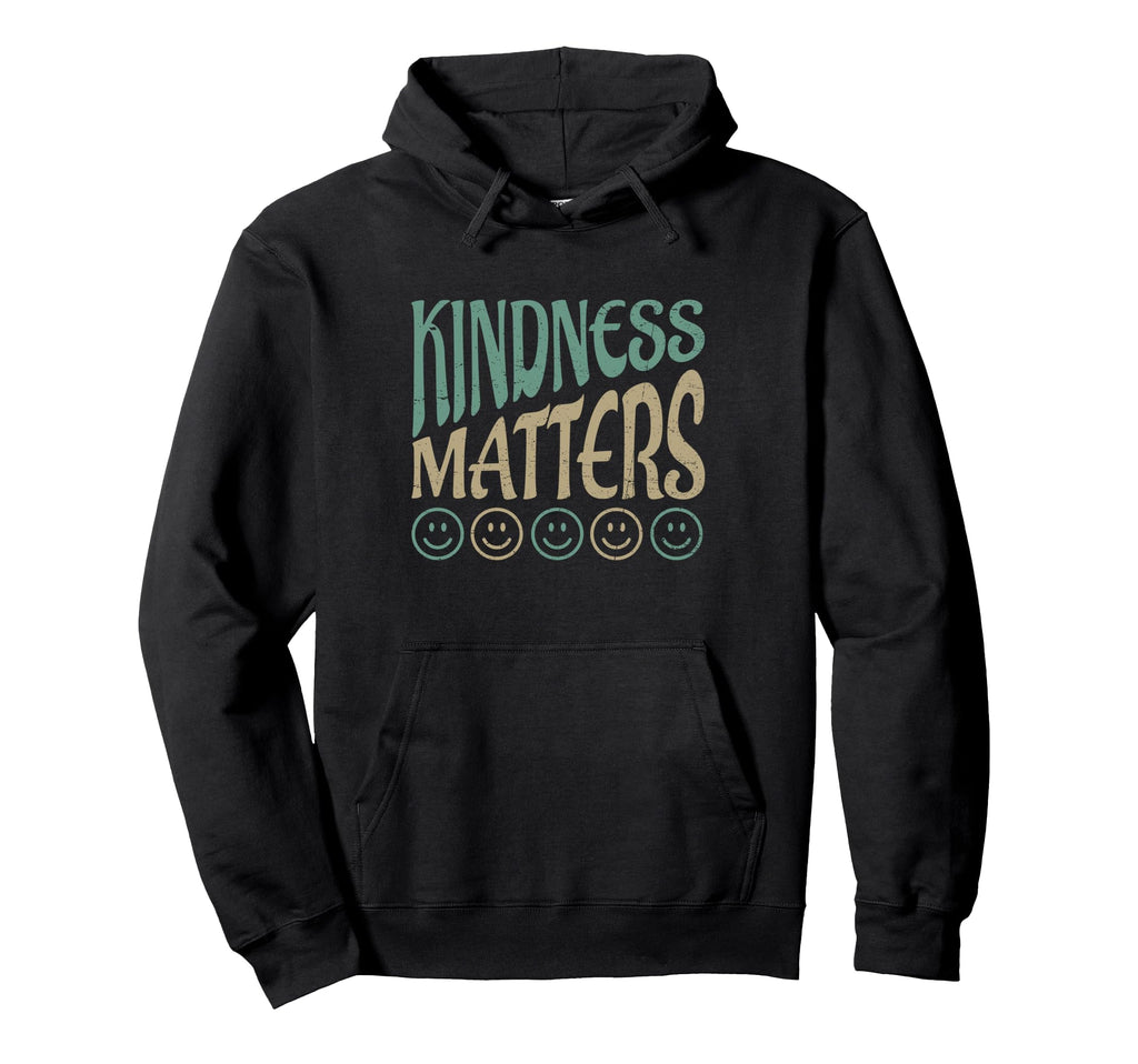 Kindness Matters Smiling Happy Face Hoodie - Aesthetic Graphic Unisex - T-Shirt, Sweatshirt, Hoodie
