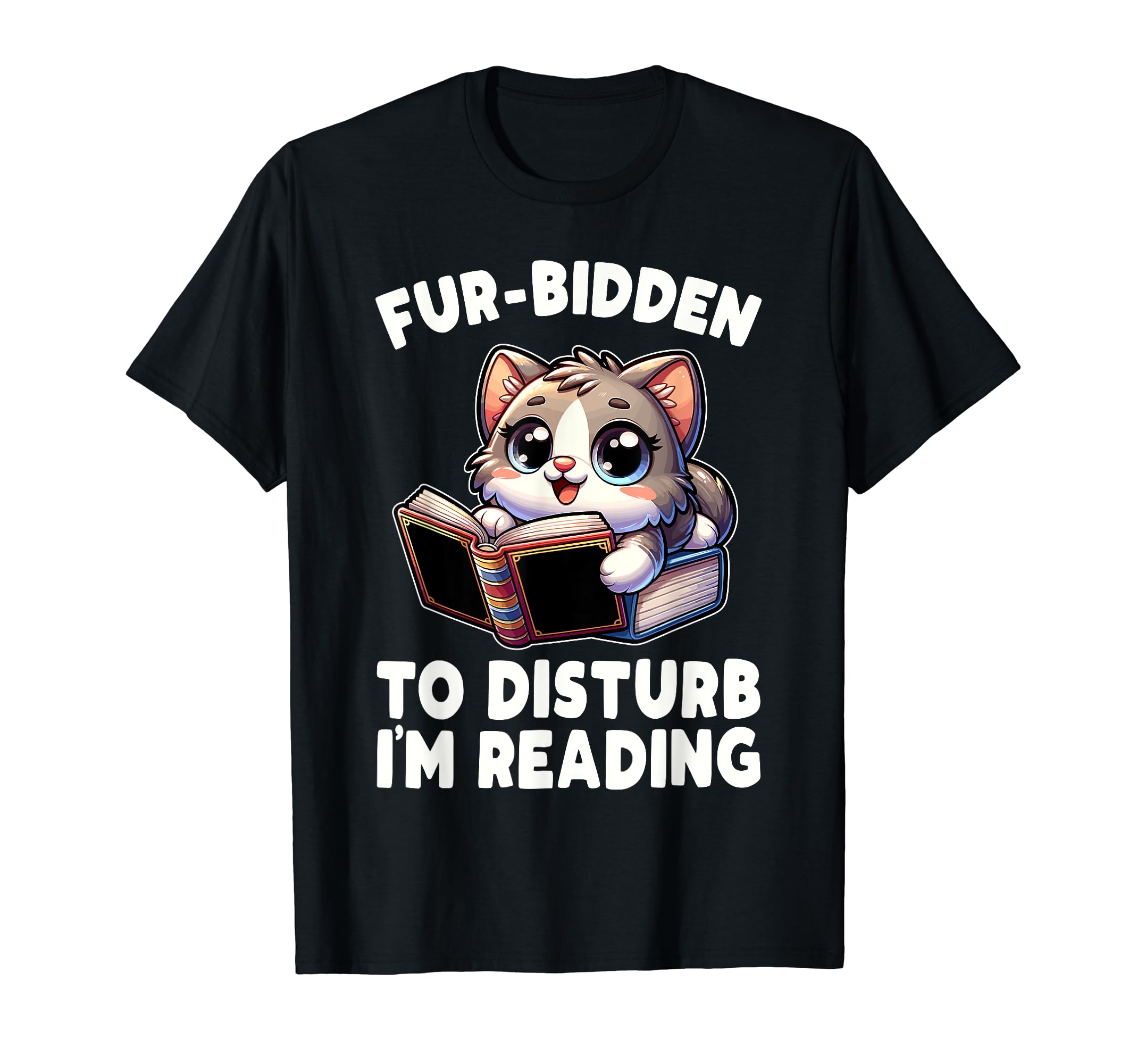 Reading Book Cat Library Reading Teacher T-Shirt - Graphic Print for Adults - T-Shirt, Sweatshirt, Hoodie