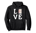 Love Books Stack Literature Reading Hoodie - Minimalist Print for Adults - T-Shirt, Sweatshirt, Hoodie