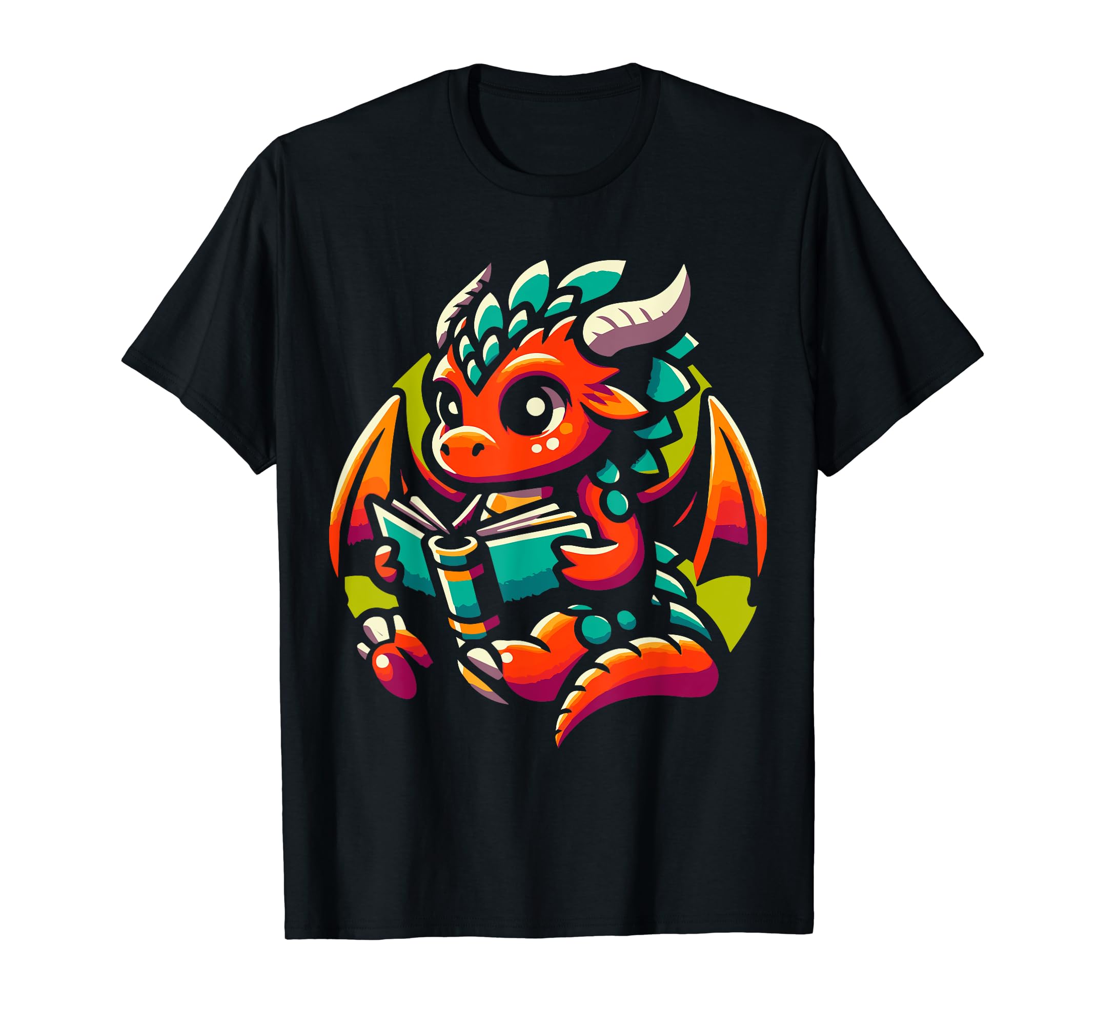 Dragon Reading Book Dragon T-Shirt - Streetwear Style for Adults - T-Shirt, Sweatshirt, Hoodie