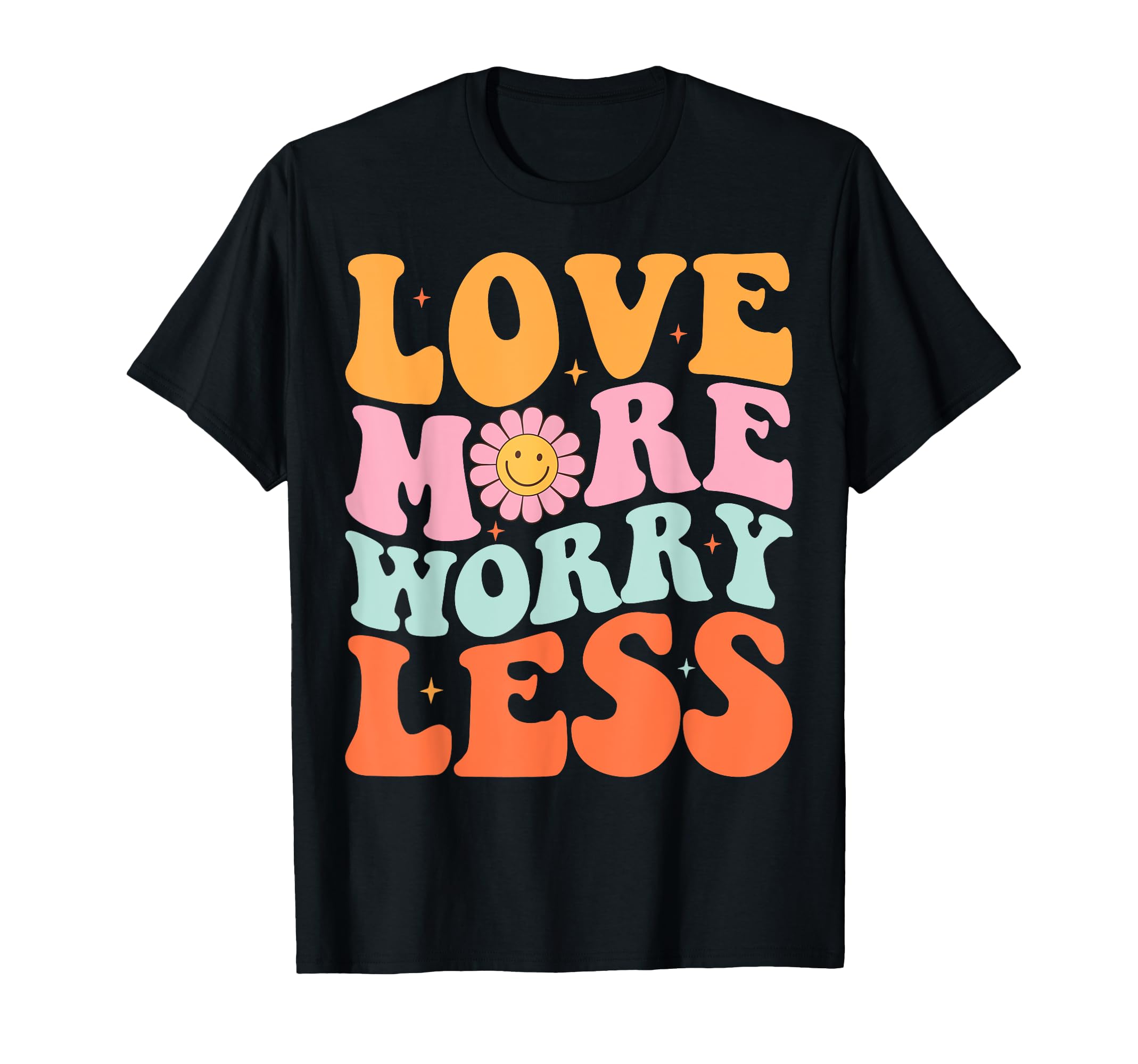 Colorful Positivity And Happiness Lovers T-Shirt - Graphic Print for Adults - T-Shirt, Sweatshirt, Hoodie